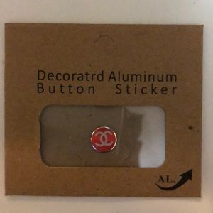 Aluminum Button Sticker